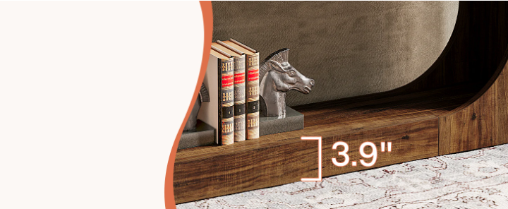 Console Table, 63 Inches Narrow Sofa Entryway Table with 2-Tier Storage Shelf for Living Room, Rustic Brown