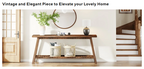 70.9 Inches All Wood Console Table for Entrance, 2 Tiers Narrow Long Behind Couch Sofa Table for Hallway, Living Room, Brown